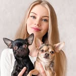 Юля + чихуахуа 👱🏻‍♀️❤🐶